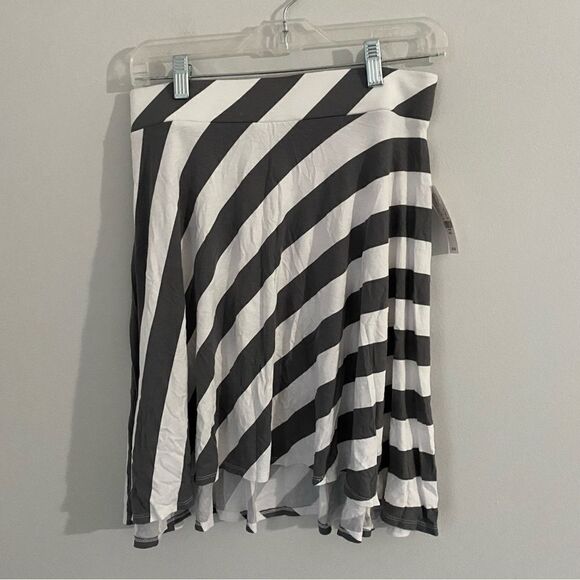 New York & Co. Women’s Elastic Waist Striped Midi Skirt - Picture 1 of 3